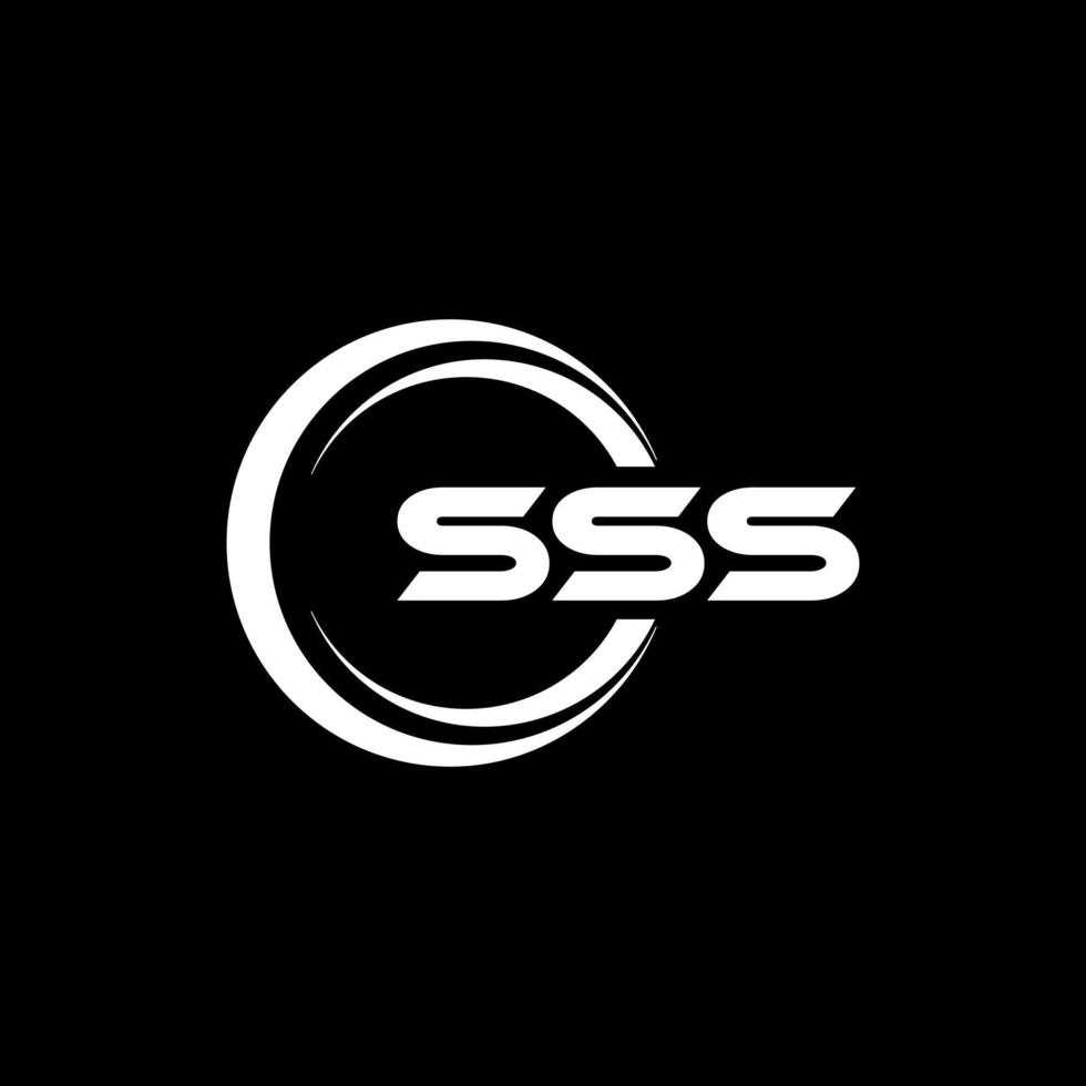 diseño del logotipo de la letra sss en la ilustración. logotipo vectorial, diseños de caligrafía para logotipo, afiche, invitación, etc. vector