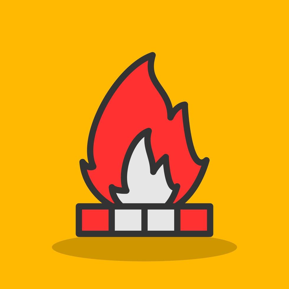 Bonfire Vector Icon Design