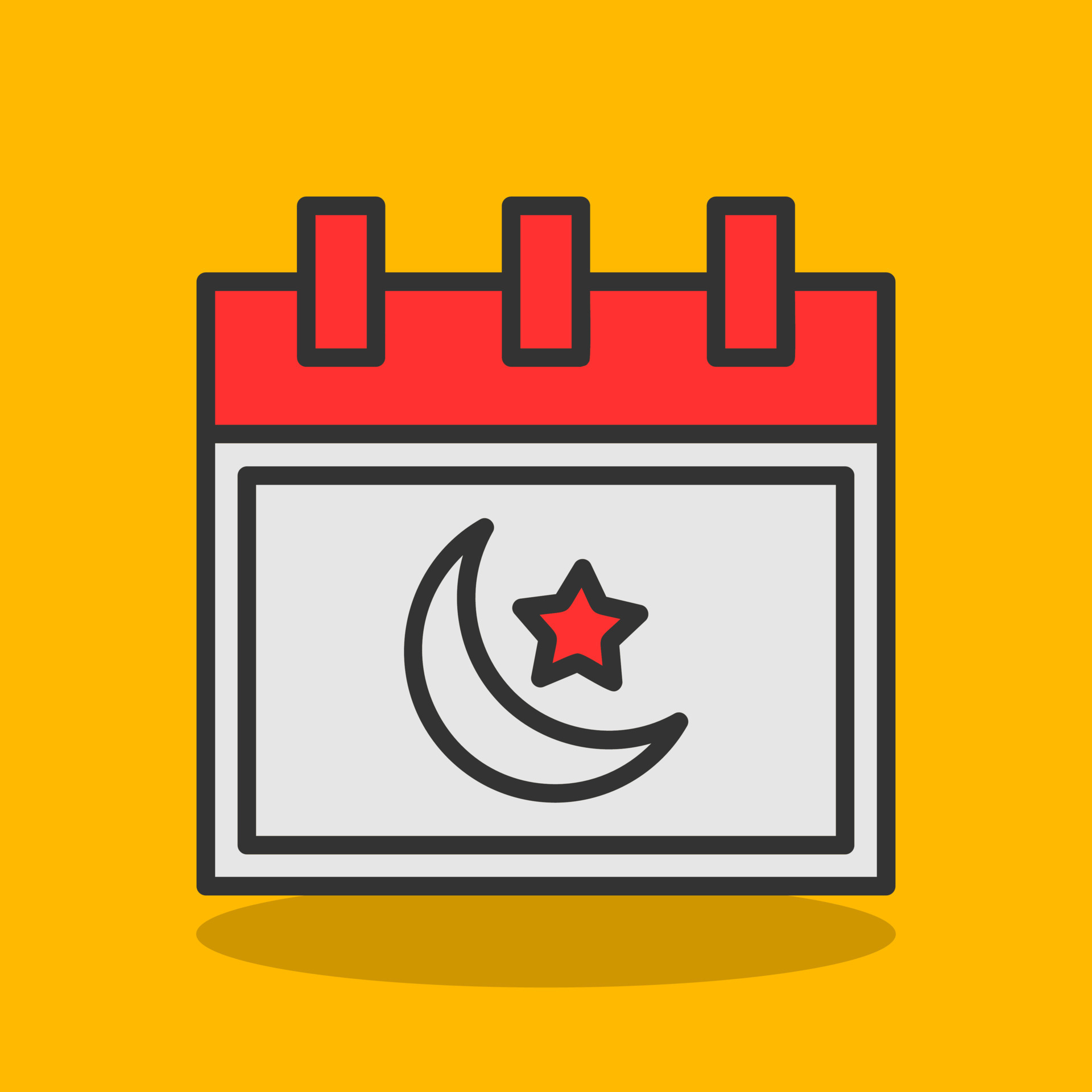 Islamic Calendar Vector Icon Design 20781756 Vector Art at Vecteezy