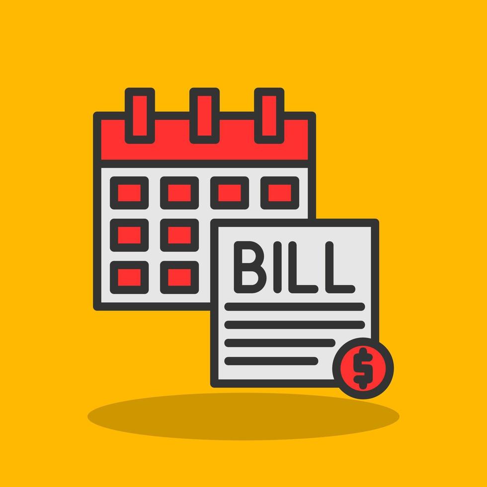 Bill Vector Icon Design