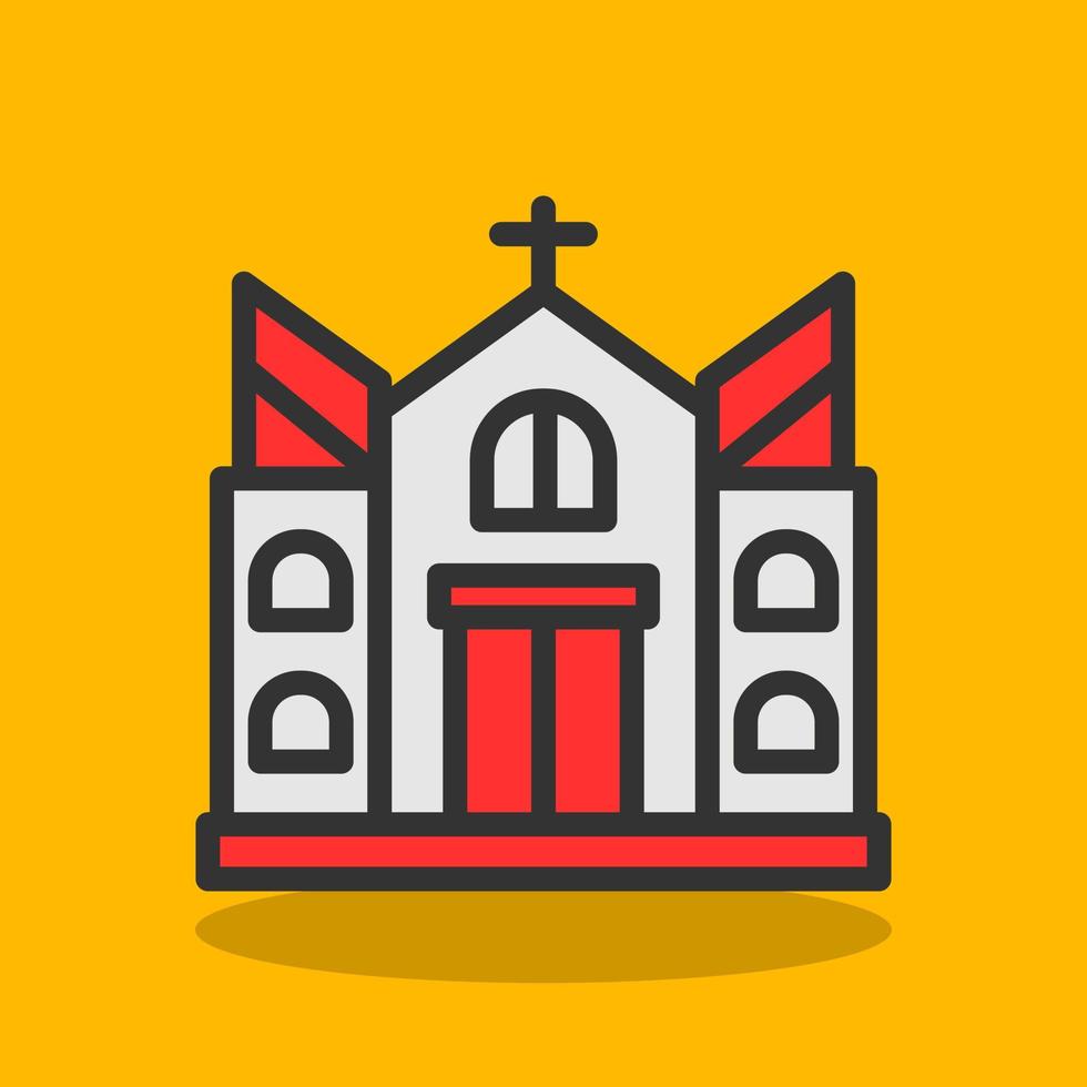 Church Vector Icon Design