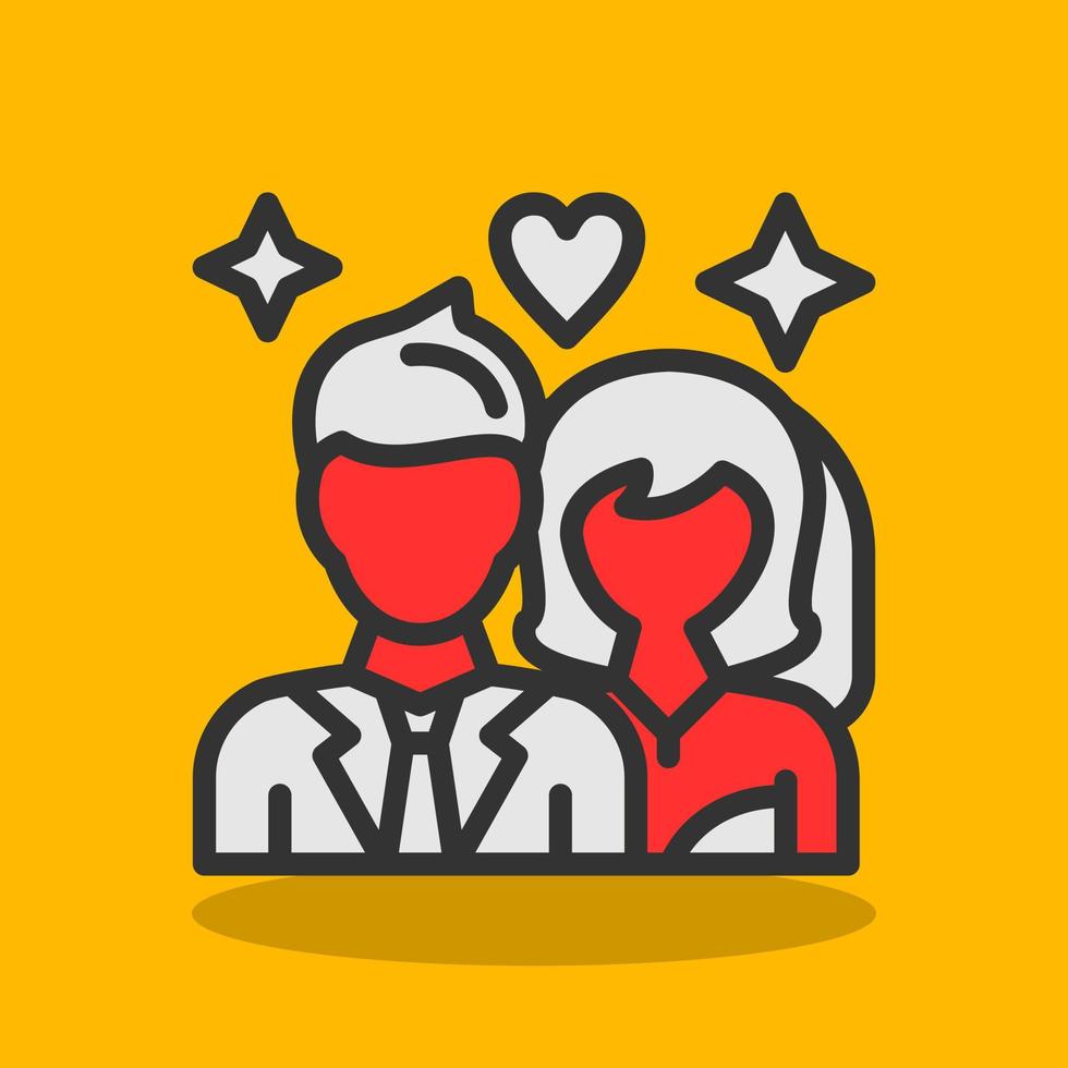 matrimonio, vector, icono, diseño vector