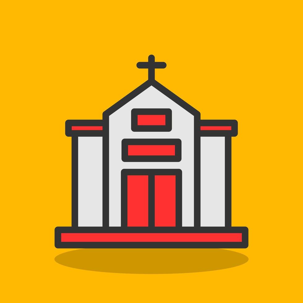 Church Vector Icon Design