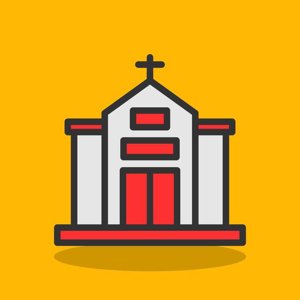 Church Vector Icon Design