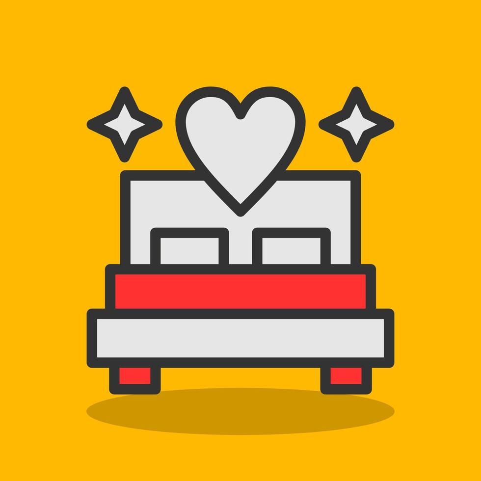 Bed Vector Icon Design
