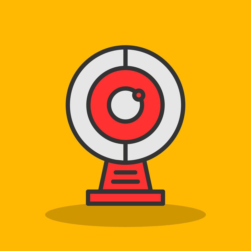Round Webcam Vector Icon Design