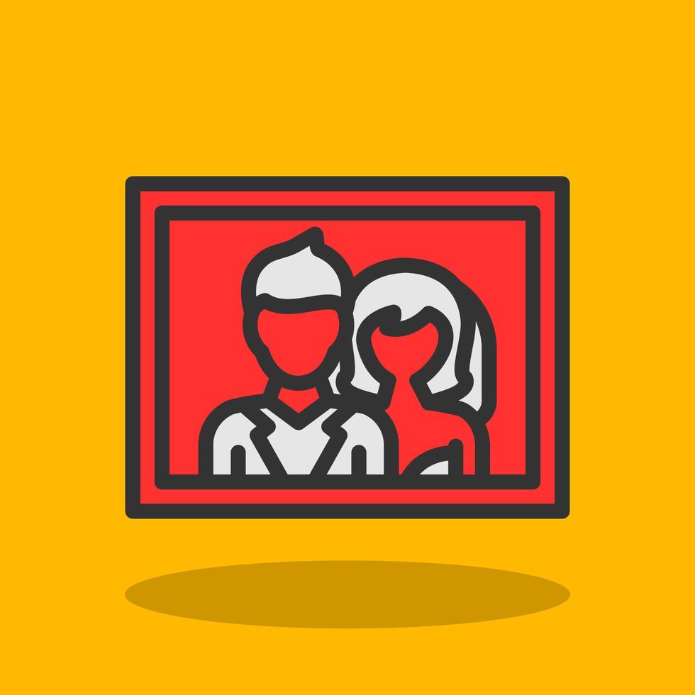 Wedding Photos Vector Icon Design