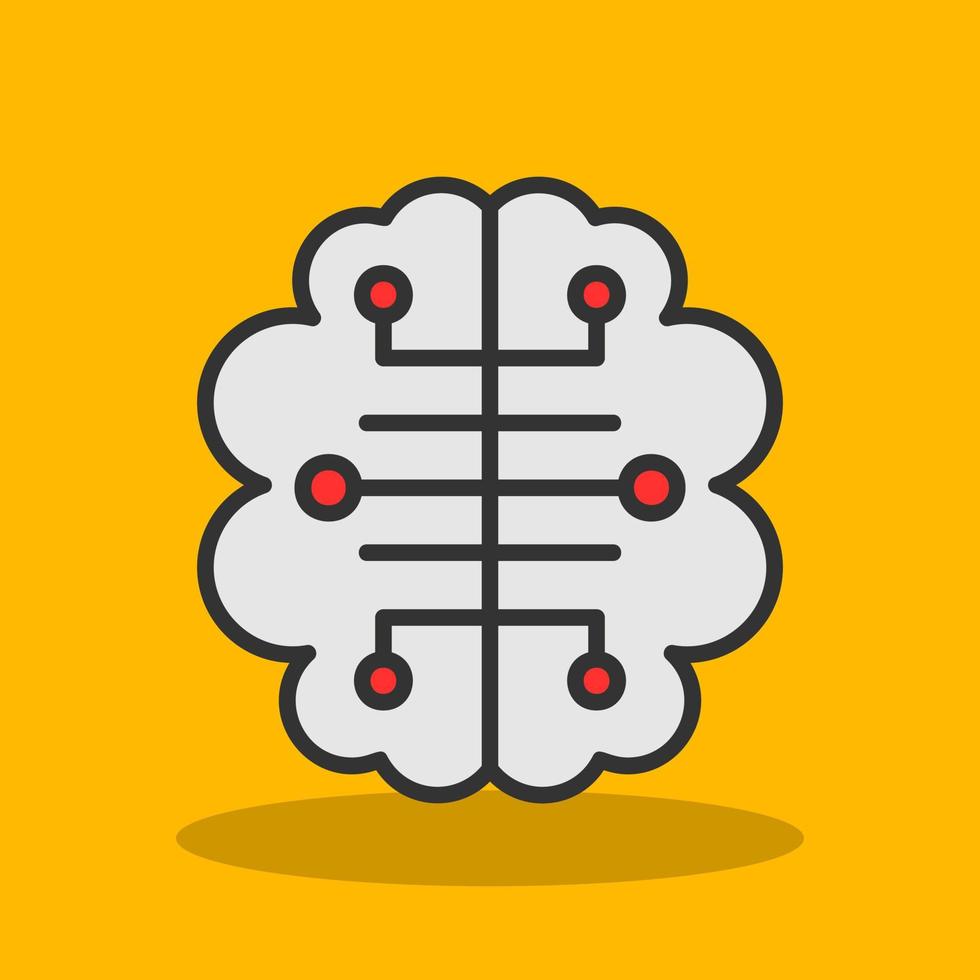 diseño de icono de vector de cerebro