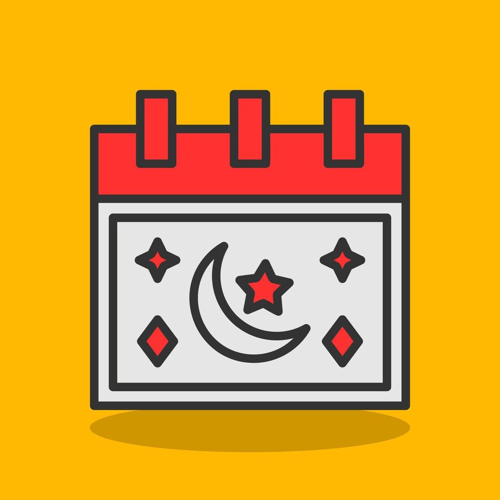 Ramadan Calendar Vector Icon Design