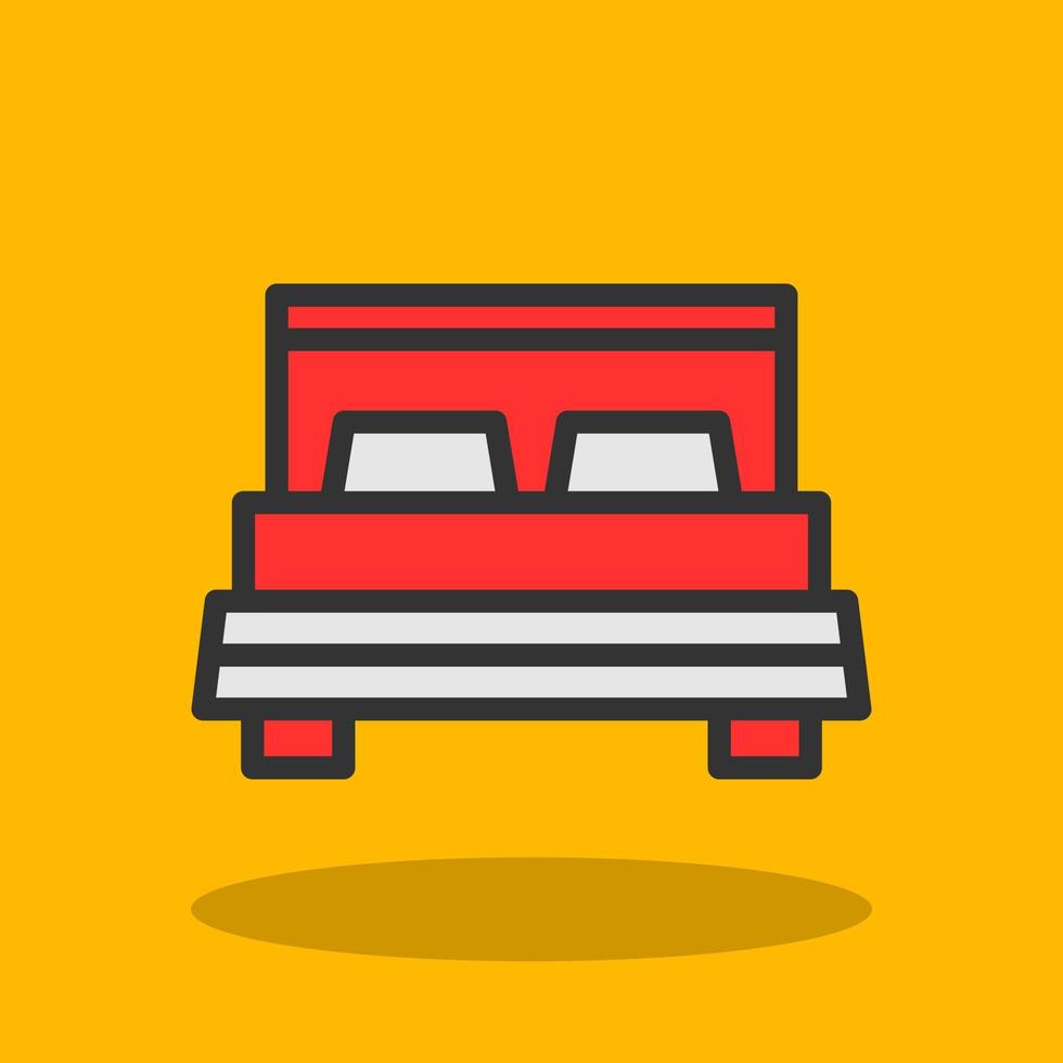 Bed Vector Icon Design