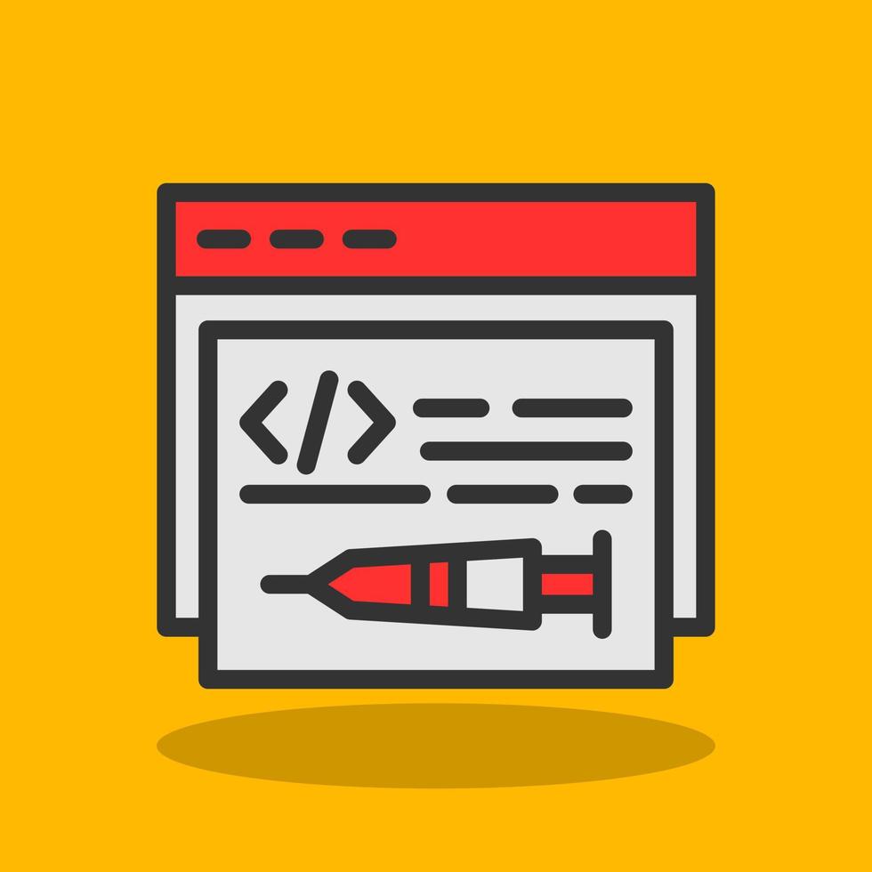 Code Injection Vector Icon Design