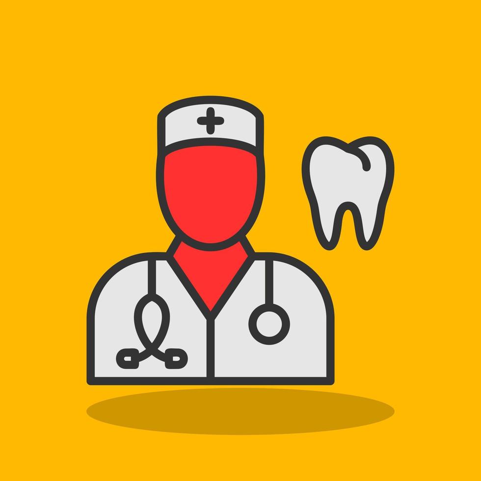 Male Dentist Vector Icon Design