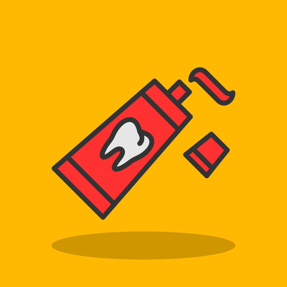 Tooth Paste Vector Icon Design