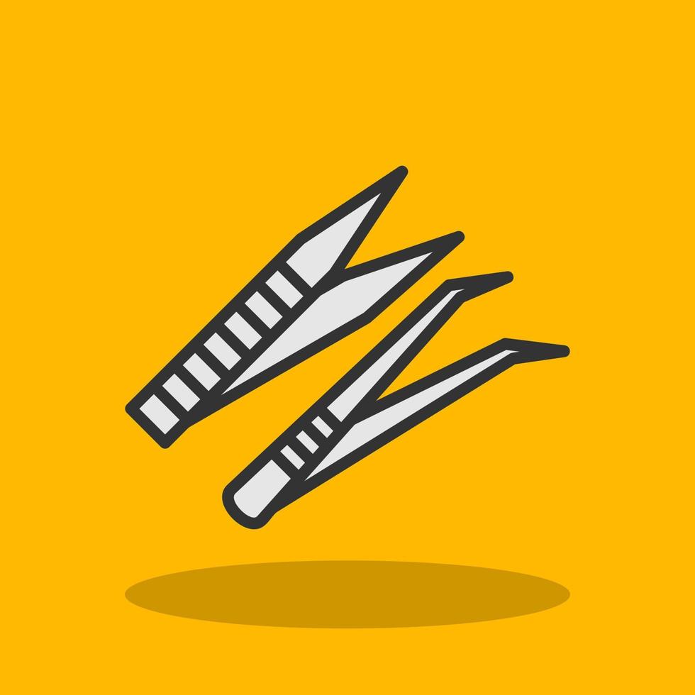 Tweezers Vector Icon Design