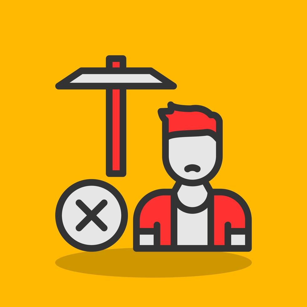 No Child Labour Vector Icon Design