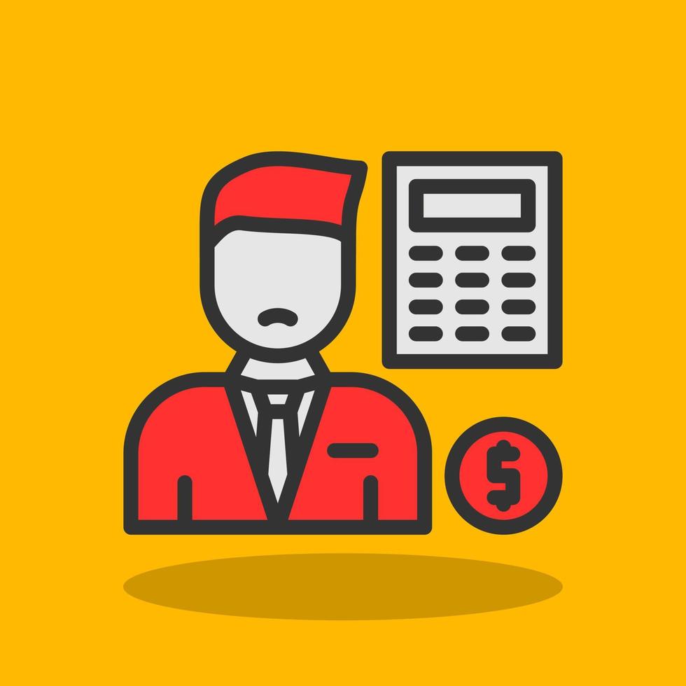 Accountant Vector Icon Design