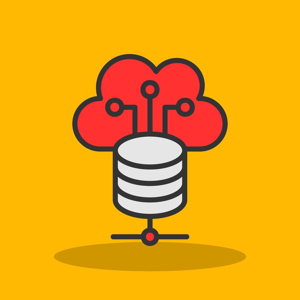 Cloud Storage Vector Icon Design