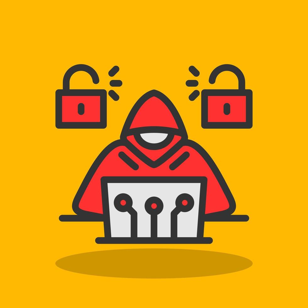 Cyber Attack Vector Icon Design