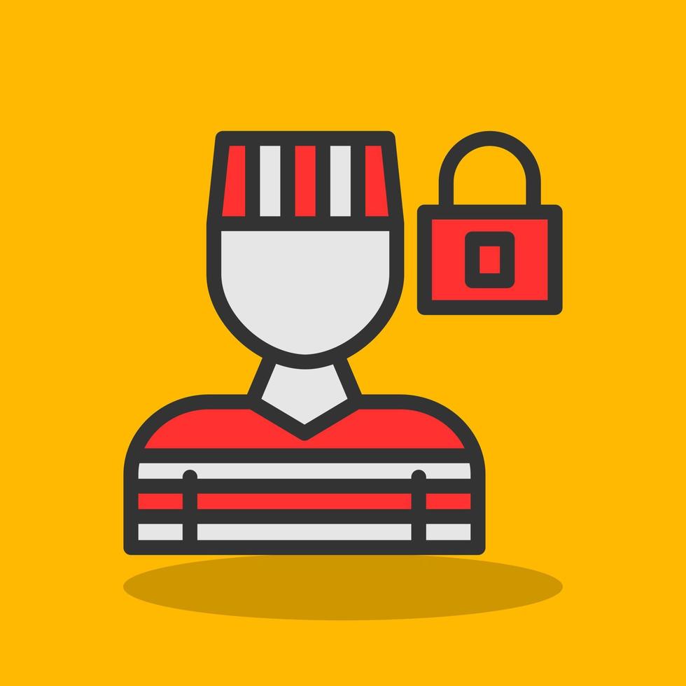 Prisoner Vector Icon Design