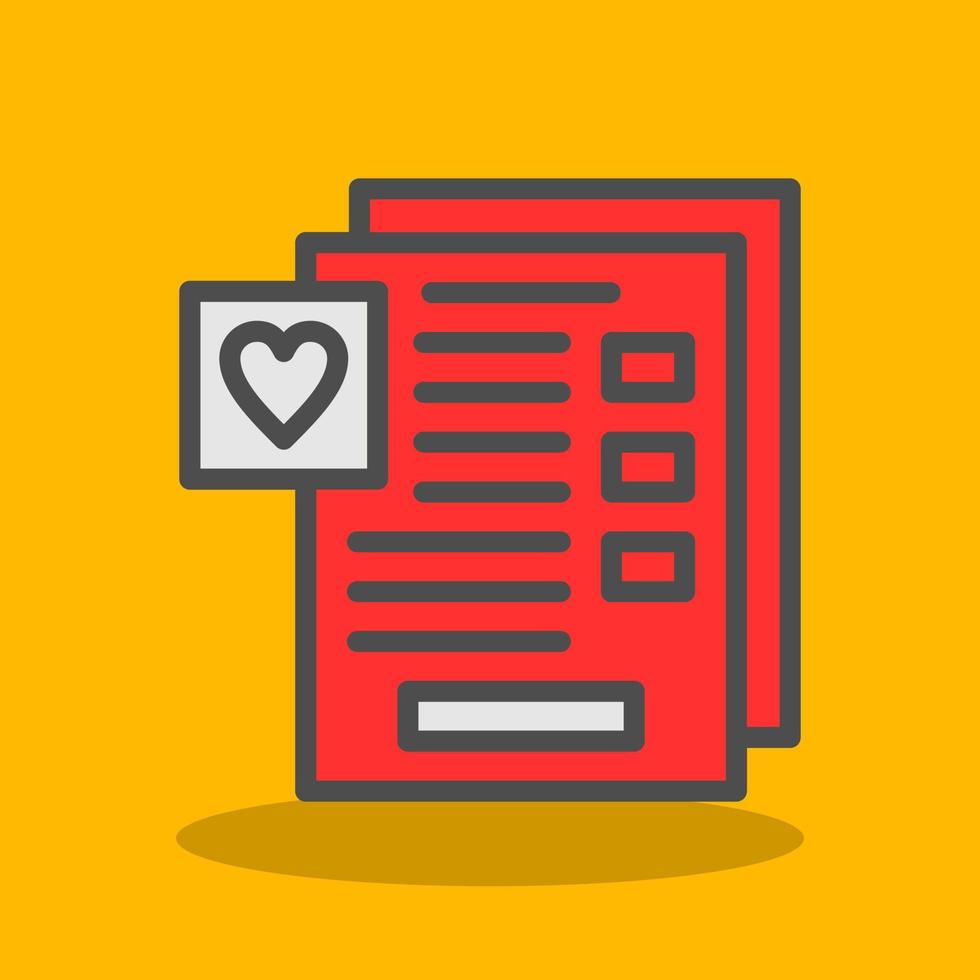 Wishlist Vector Icon Design