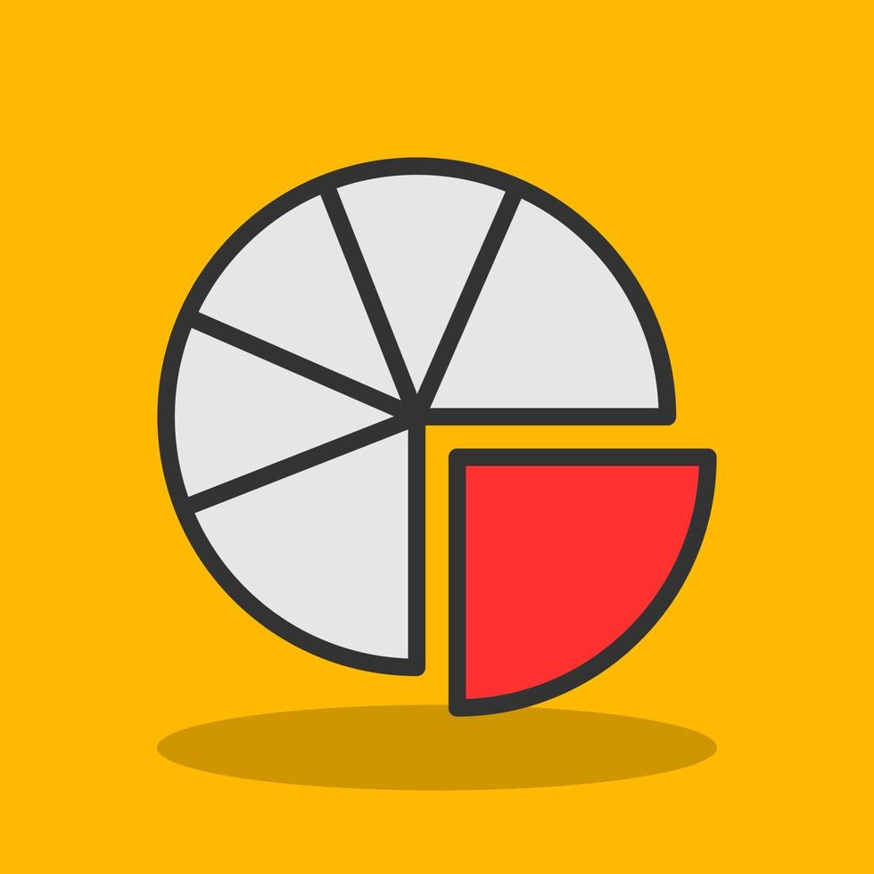 Pie Chart Vector Icon Design