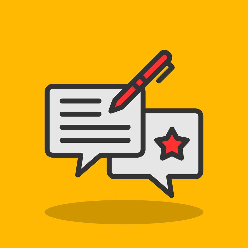 Feedback Vector Icon Design