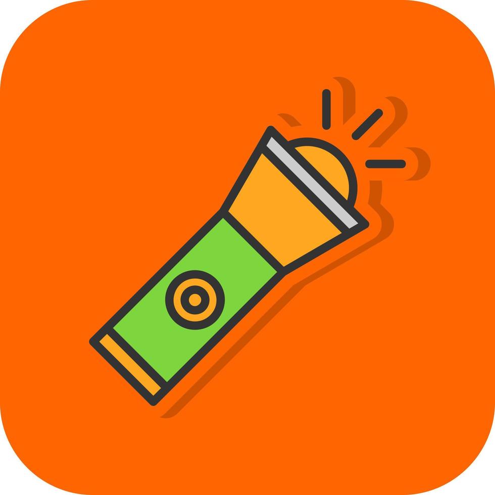 Flashlight Vector Icon Design