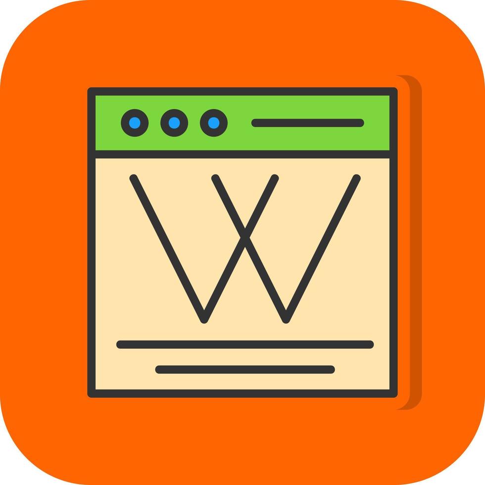 diseño de icono de vector wiki