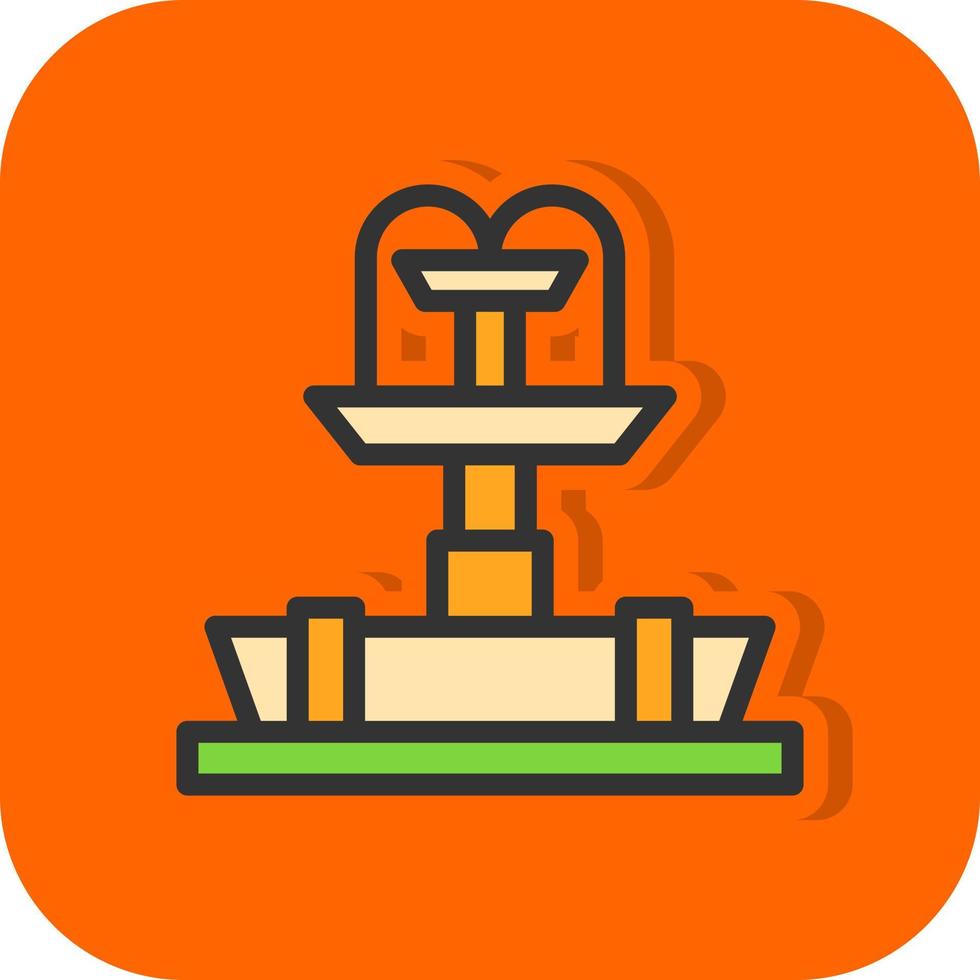 Fountain Vector Icon Design