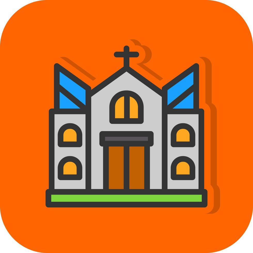 Church Vector Icon Design