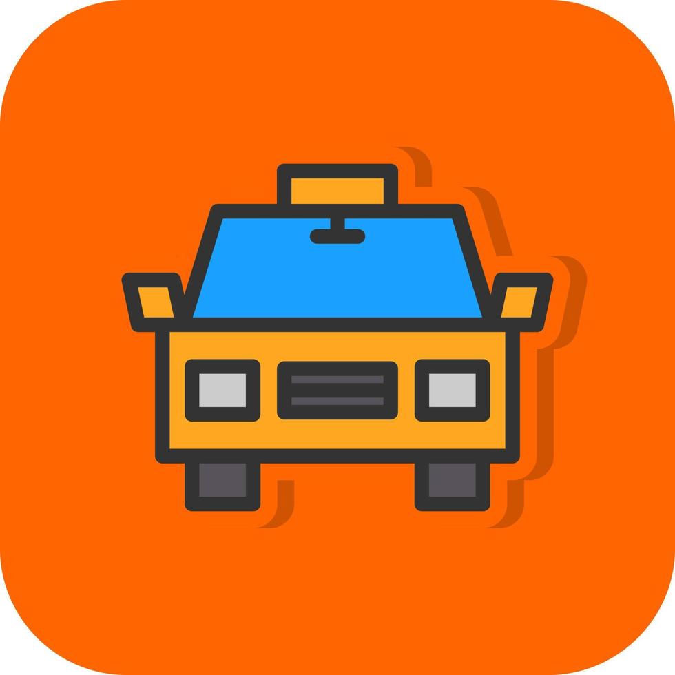 Taxi Vector Icon Design