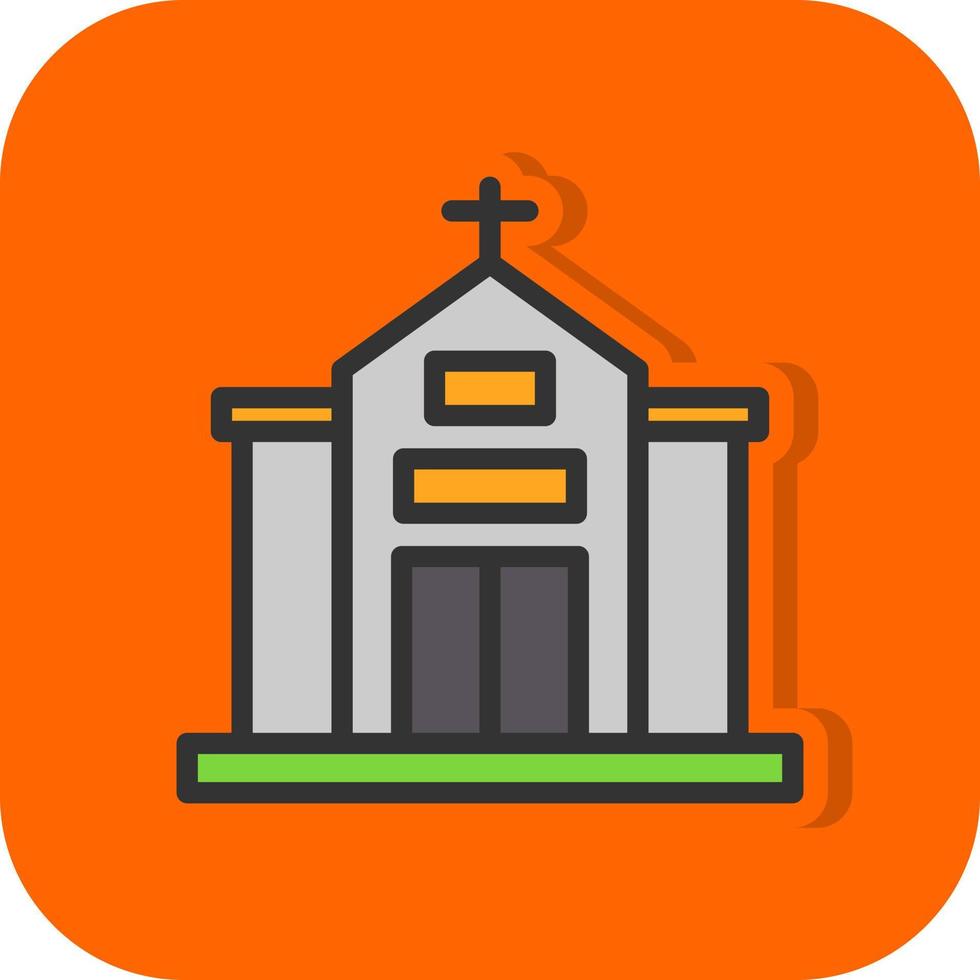 diseño de icono de vector de iglesia