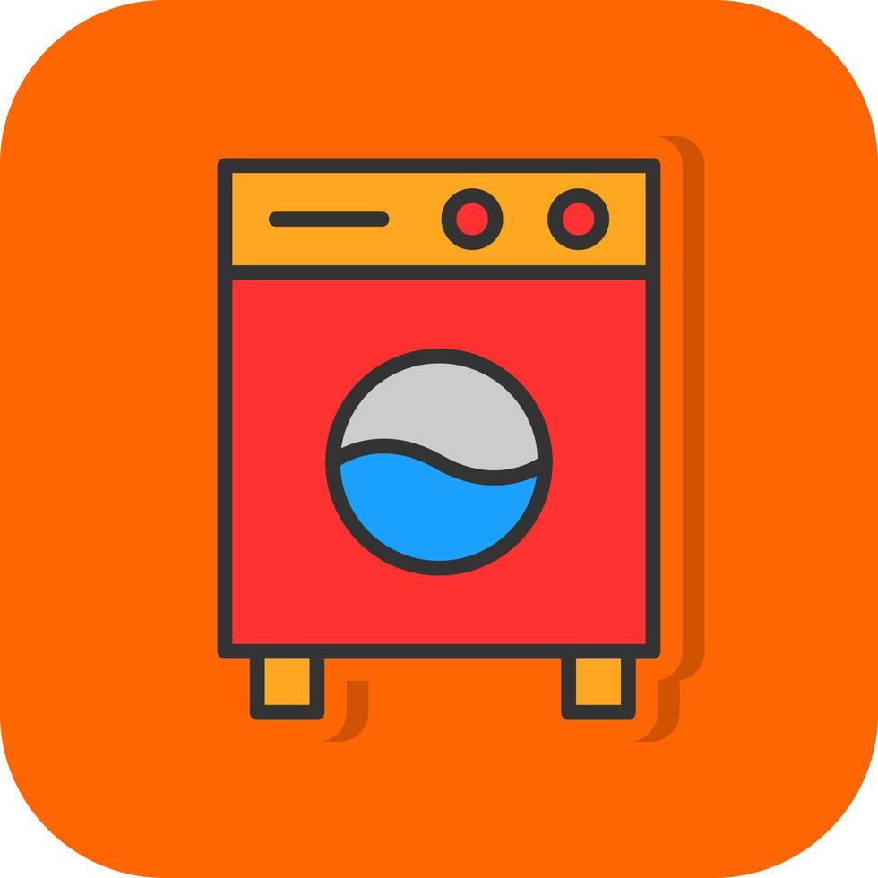 Washing Machine Vector Icon Design