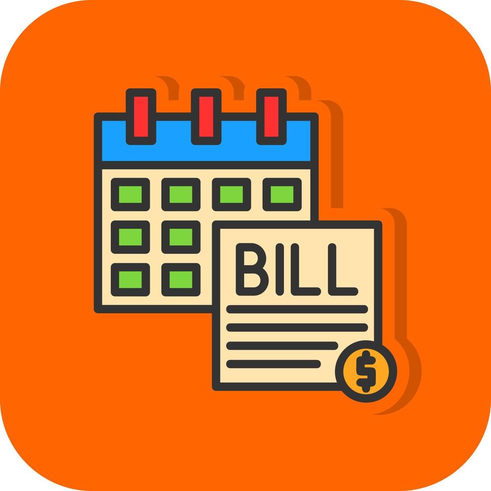 Bill Vector Icon Design