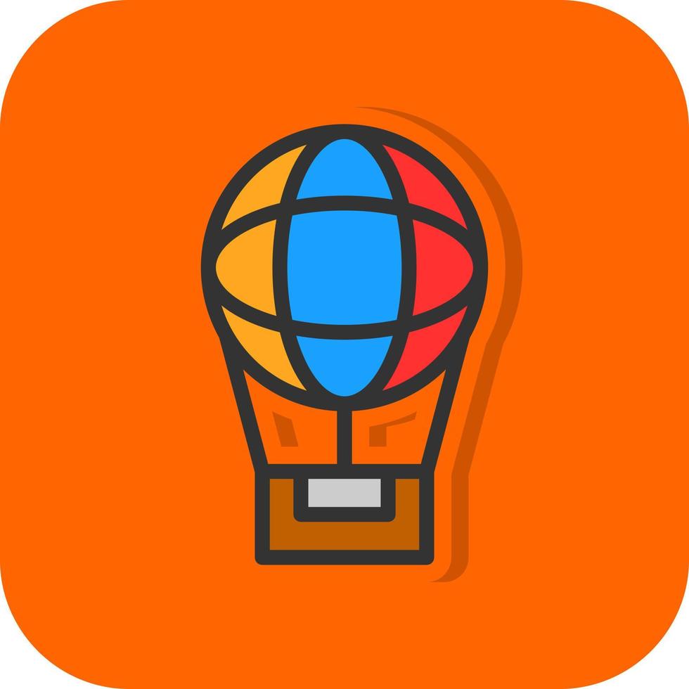 Air Balloon Vector Icon Design