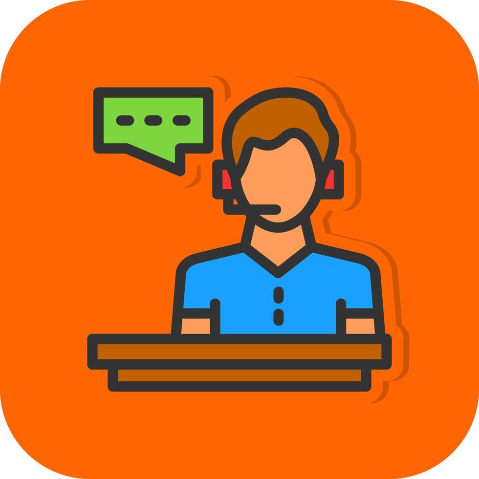 Customer Service Vector Icon Design