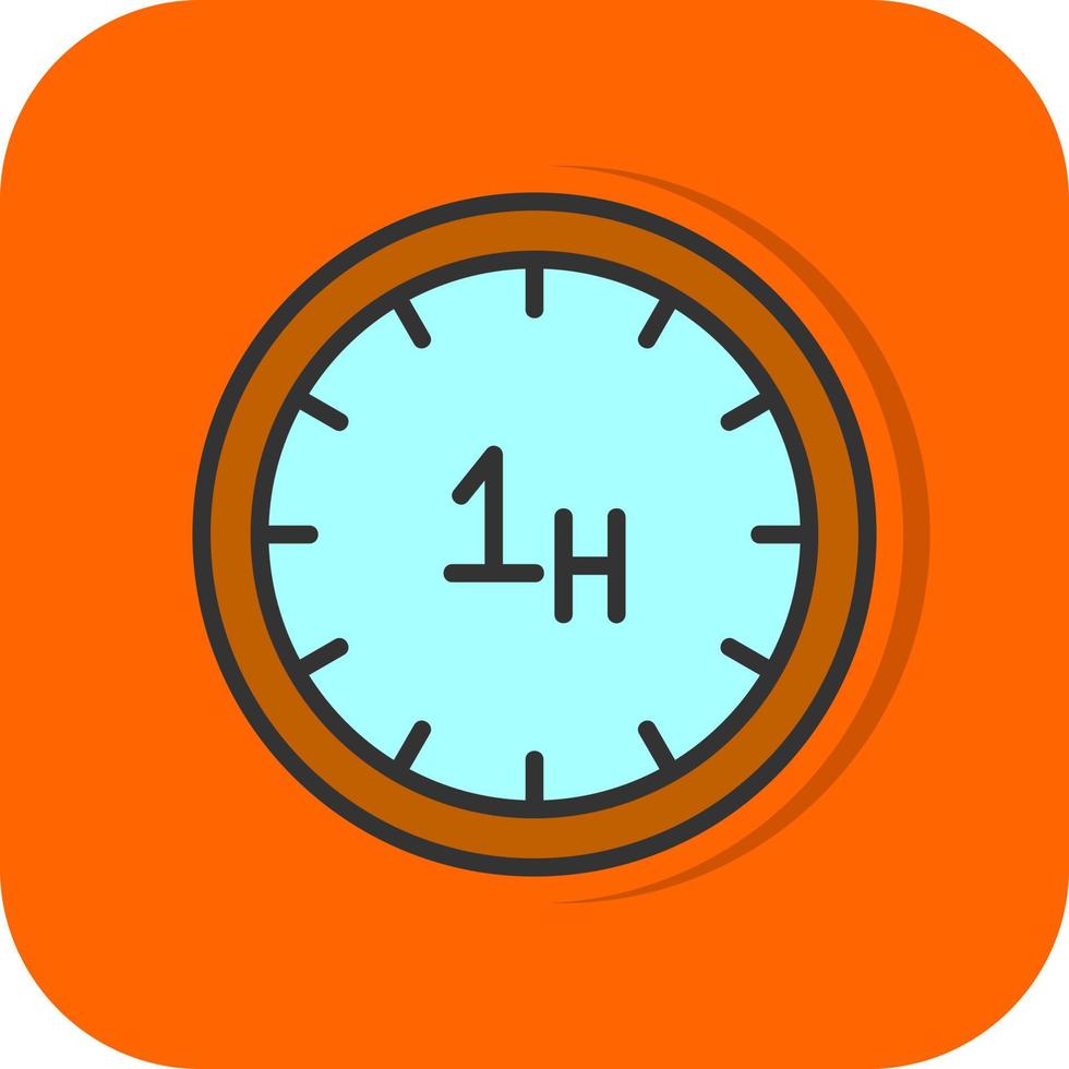 diseño de icono de vector de hora