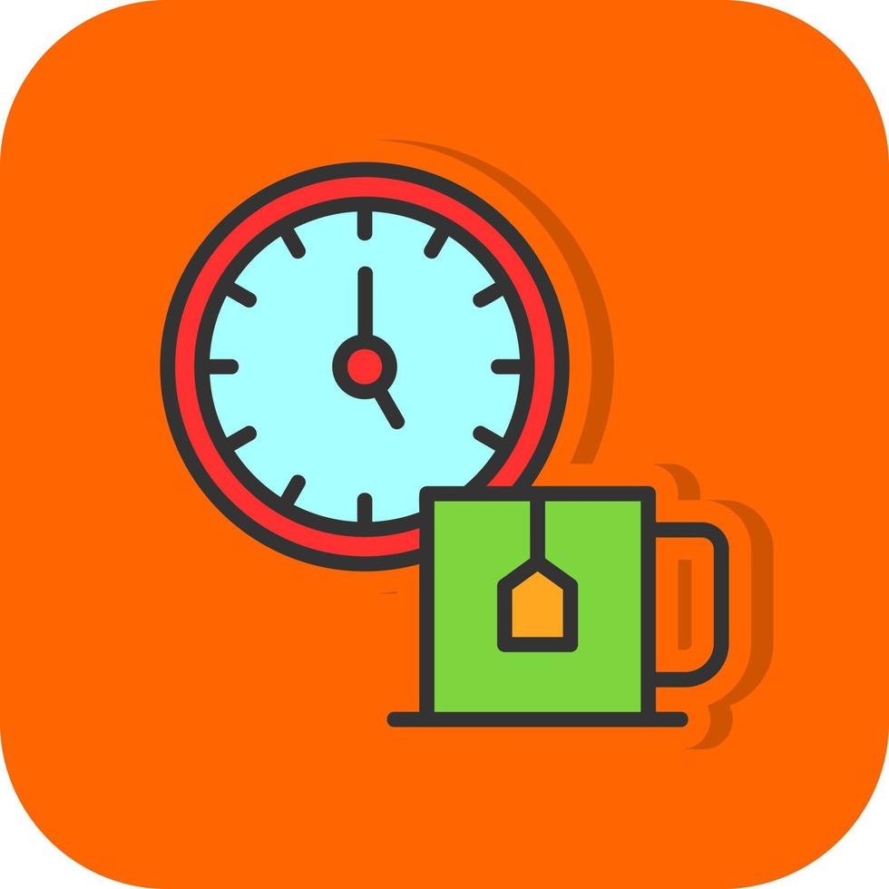 Tea Time Vector Icon Design
