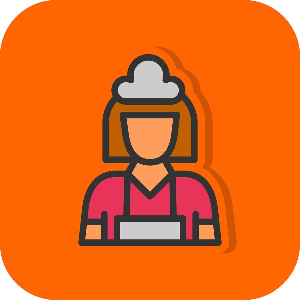 Maid Vector Icon Design