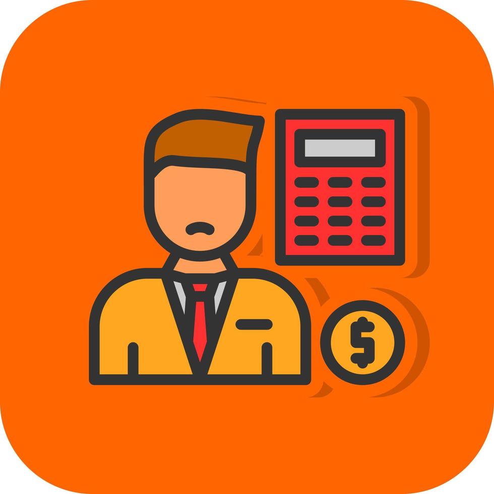 Accountant Vector Icon Design