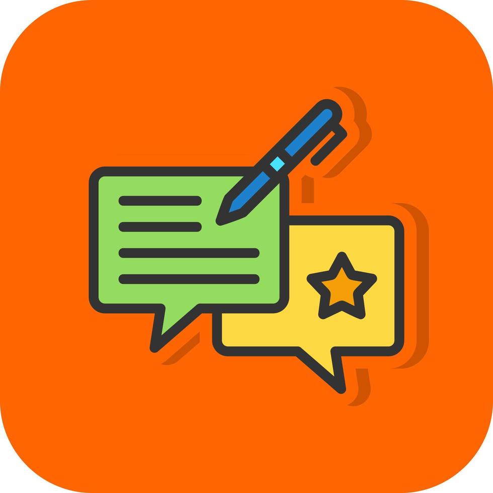 Feedback Vector Icon Design