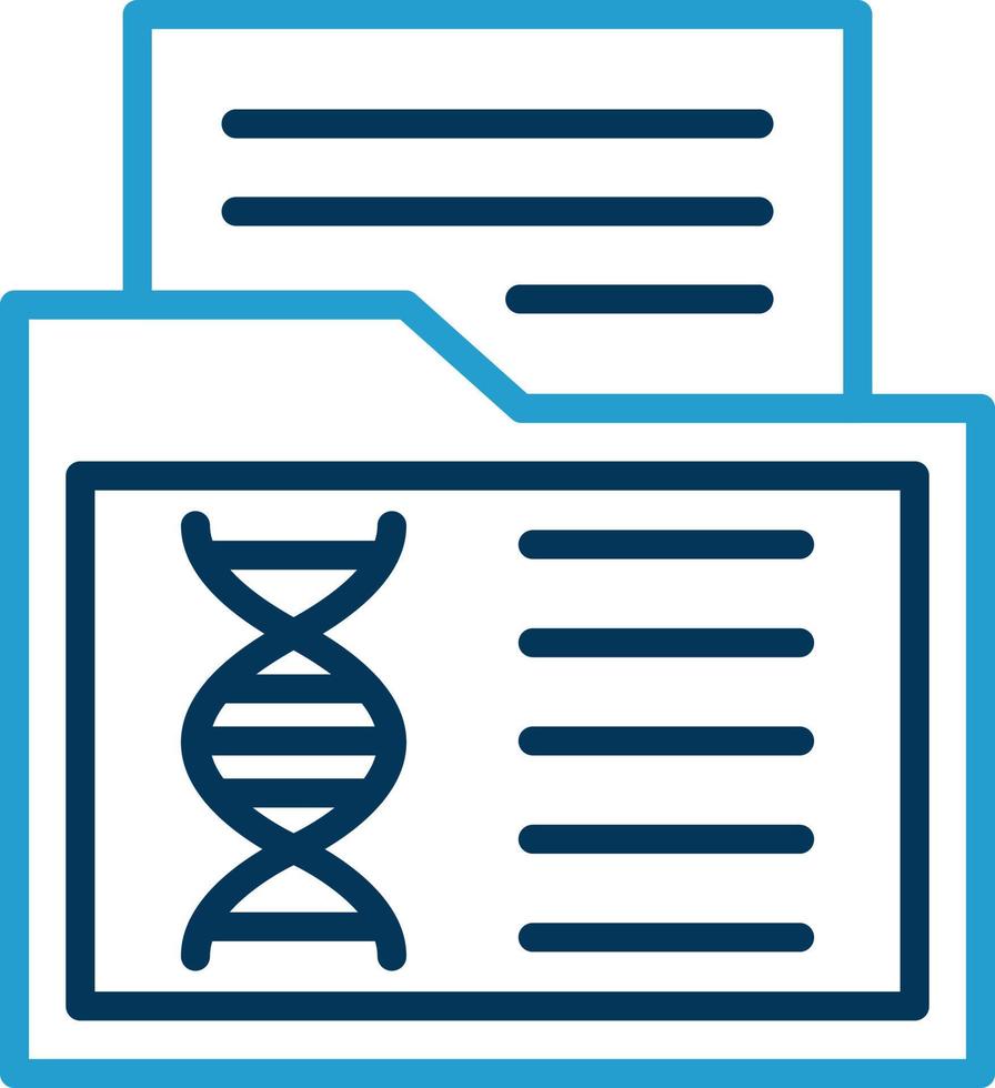 Genetic Data Vector Icon Design