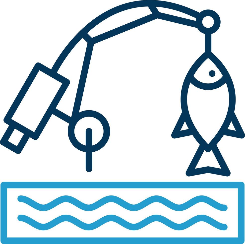 Fishing Vector Icon Design