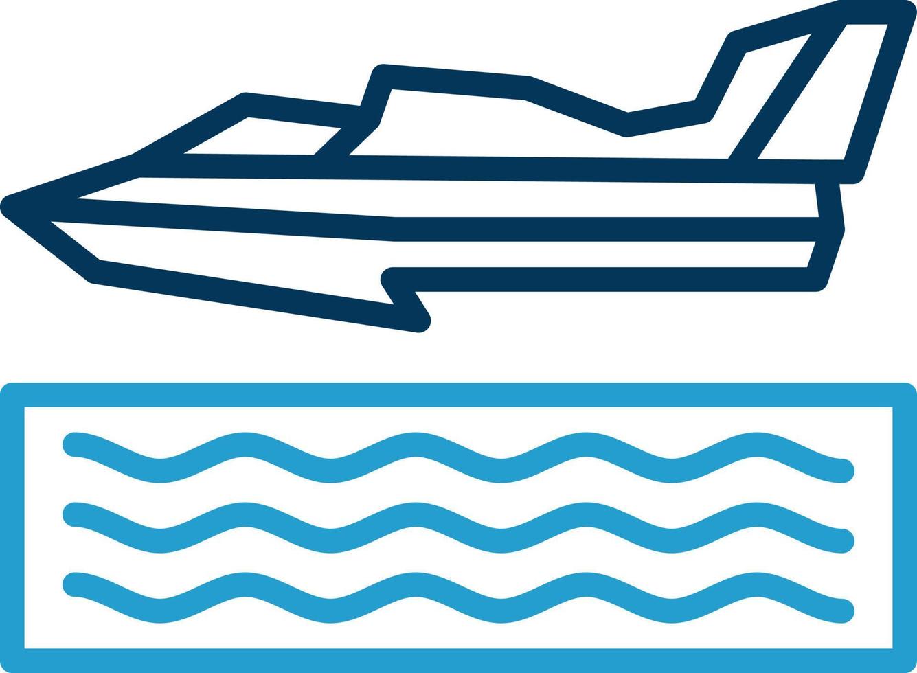 Hydroplane Racing Vector Icon Design