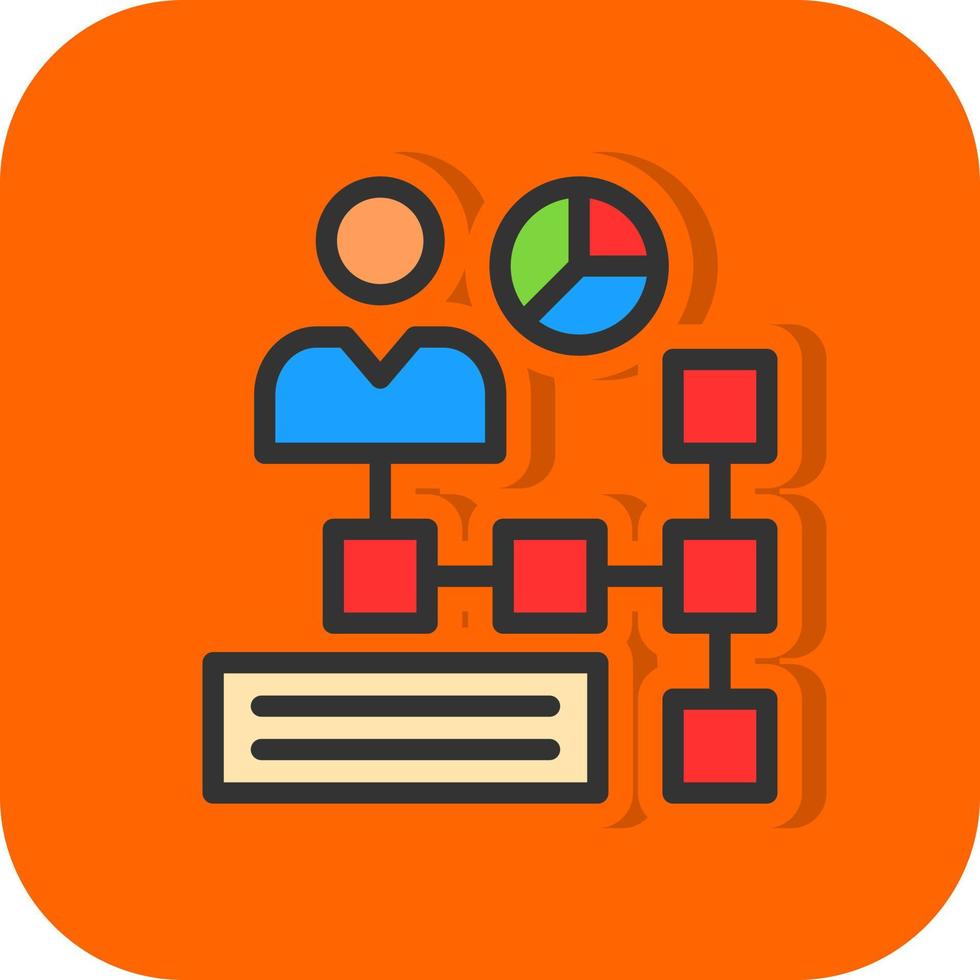 Organization Chart Vector Icon Design