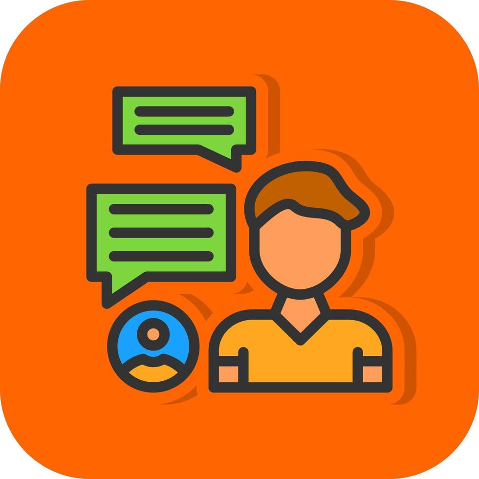 Discussion Vector Icon Design