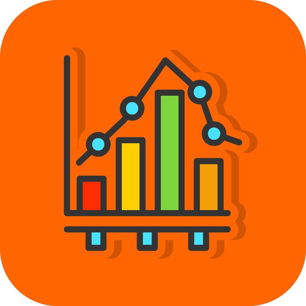 Bar Chart Vector Icon Design