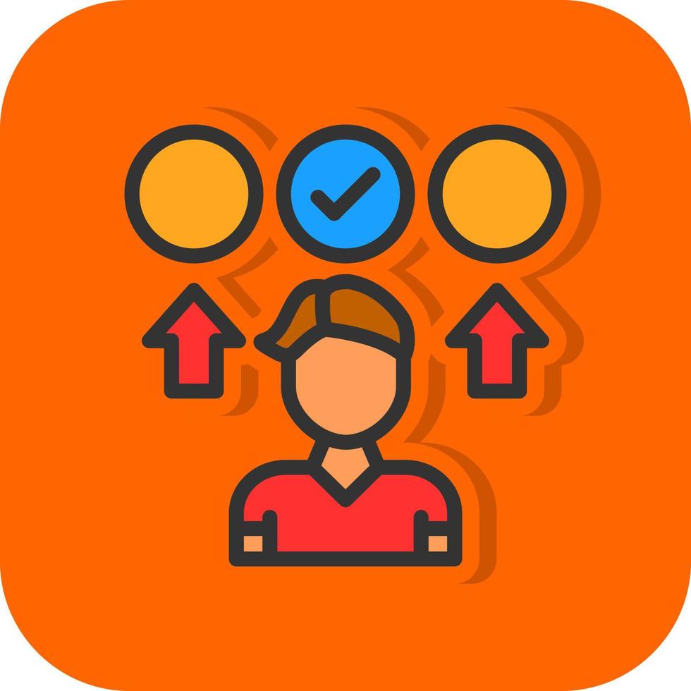 Decision Making Vector Icon Design