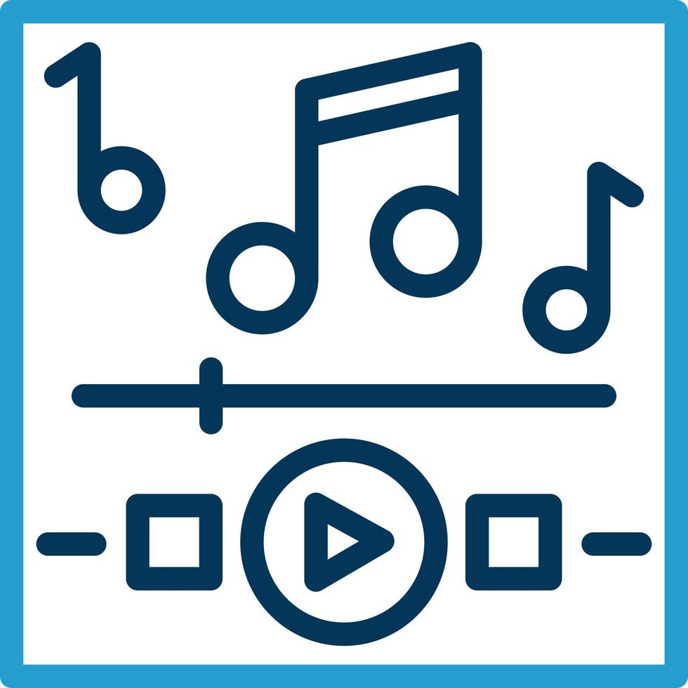 Music Playing Vector Icon Design