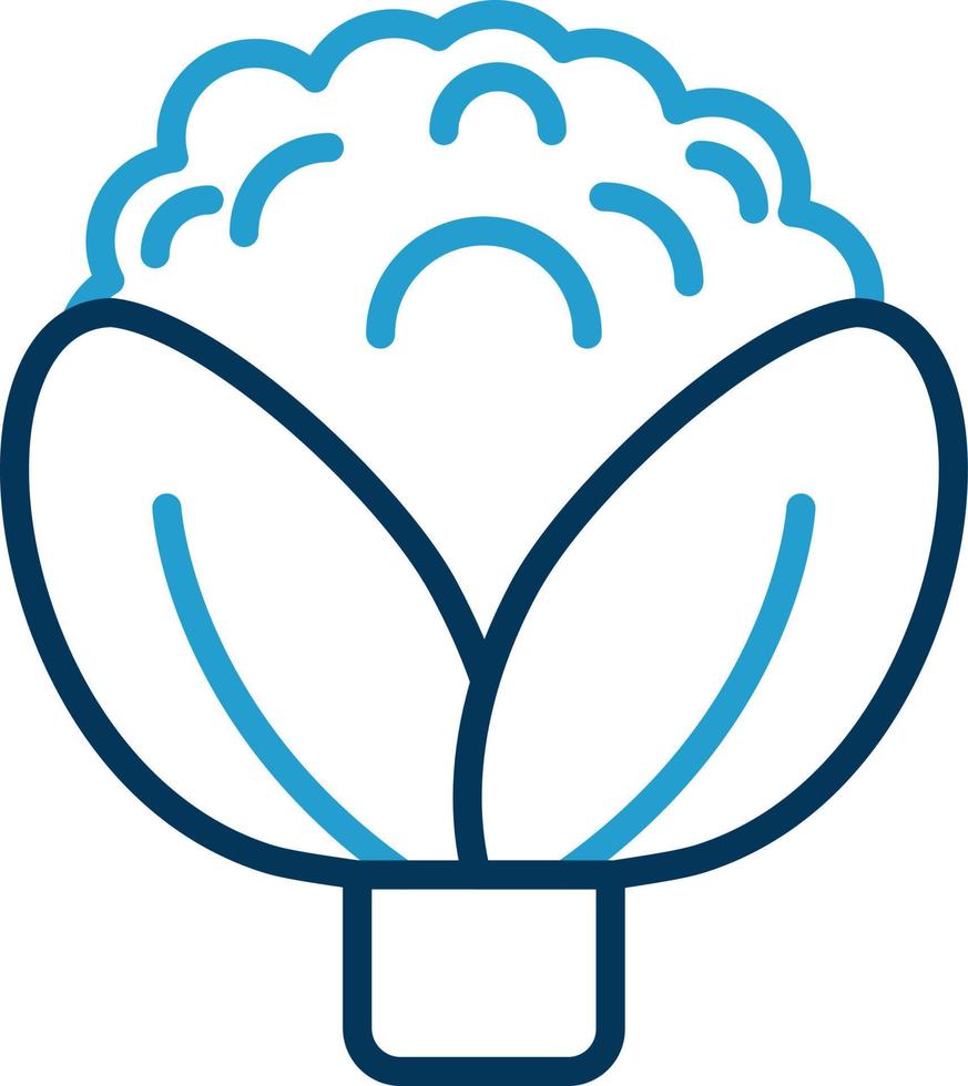 Cauliflower Vector Icon Design